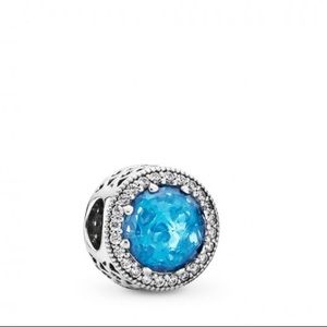 Radiant Hearts Charm, BABYBLUE Crystal PANDORA
